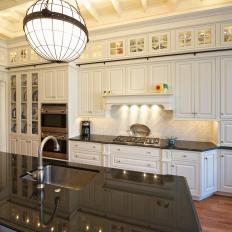 Traditional Kitchen Features Ample Cabinet Space