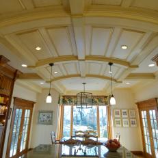 coffered ceiling kitchen grey unique coffered ceiling in traditional kitchen photos hgtv coffered ceiling kitchen grey unique coffered ceiling in traditional kitchen photos hgtv