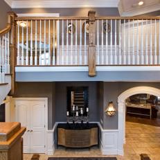 Open Foyer With Traditional Staircase