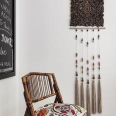 Chair and Suzani Accent Pillow