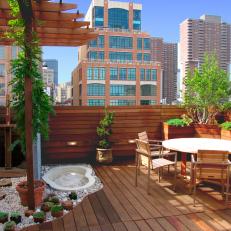 Rooftop Terrace Boasts Stunning Contemporary Design