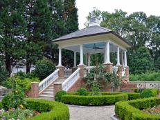 Pavilion and formal garden