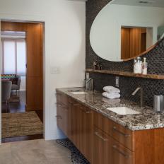 Luxury Bathroom Opens Into Sitting Room