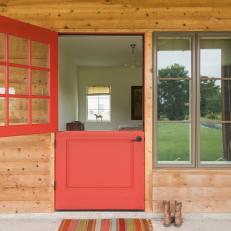 Red Front Door and Boots