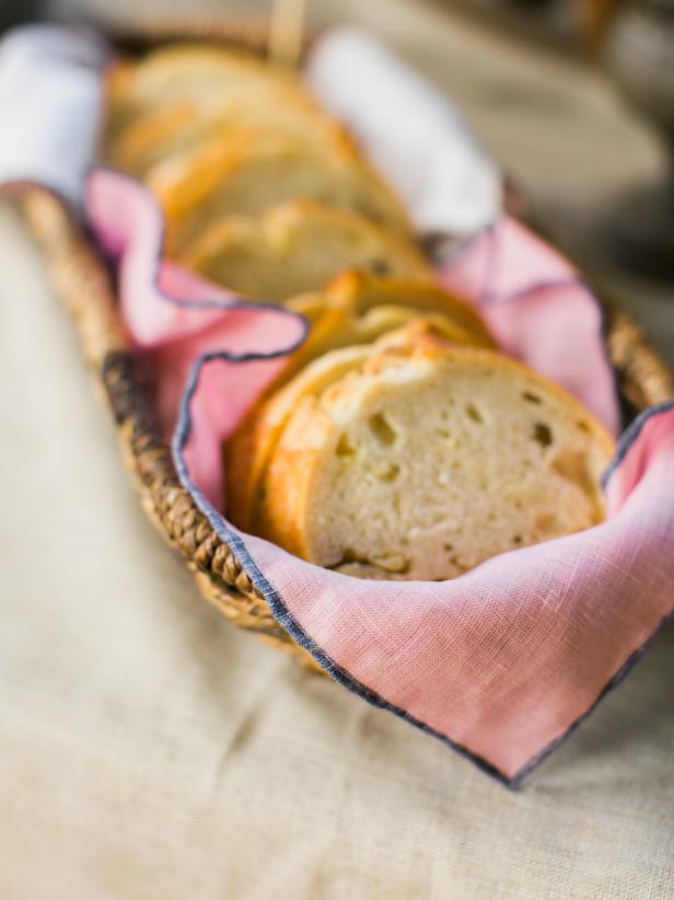 Bread in Long Weaved Baskets 