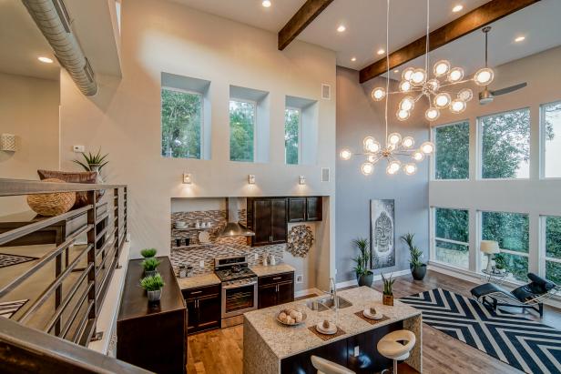 Open Kitchen With Two-Story Ceilings Feels Bright, Airy | HGTV