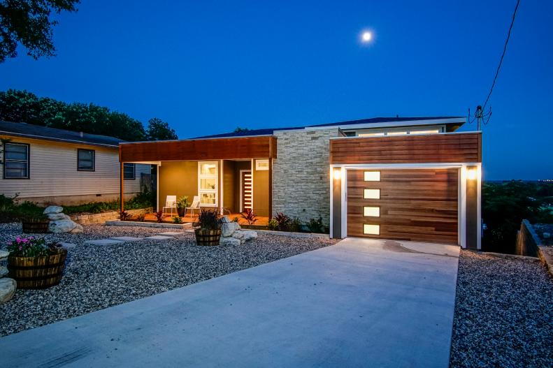 Contemporary Brown and Gray Home Exterior
