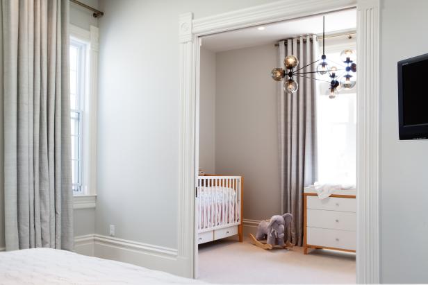 Small Modern Nursery Off Master Bedroom Hgtv