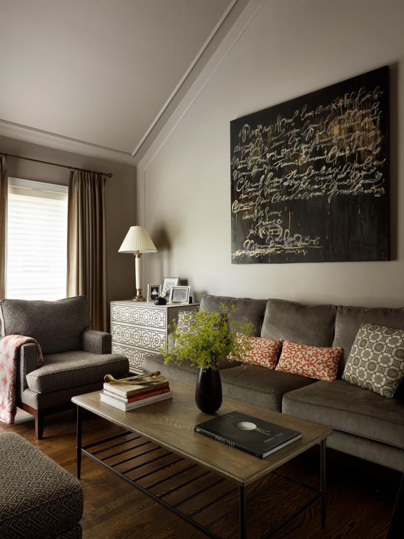 Dark Neutral Family Room 