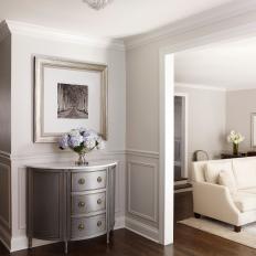 Entryway with Functional Dresser and Elegant Accessories