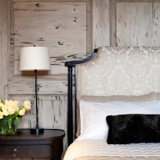 Upholstered Headboard in Neutral Master Suite