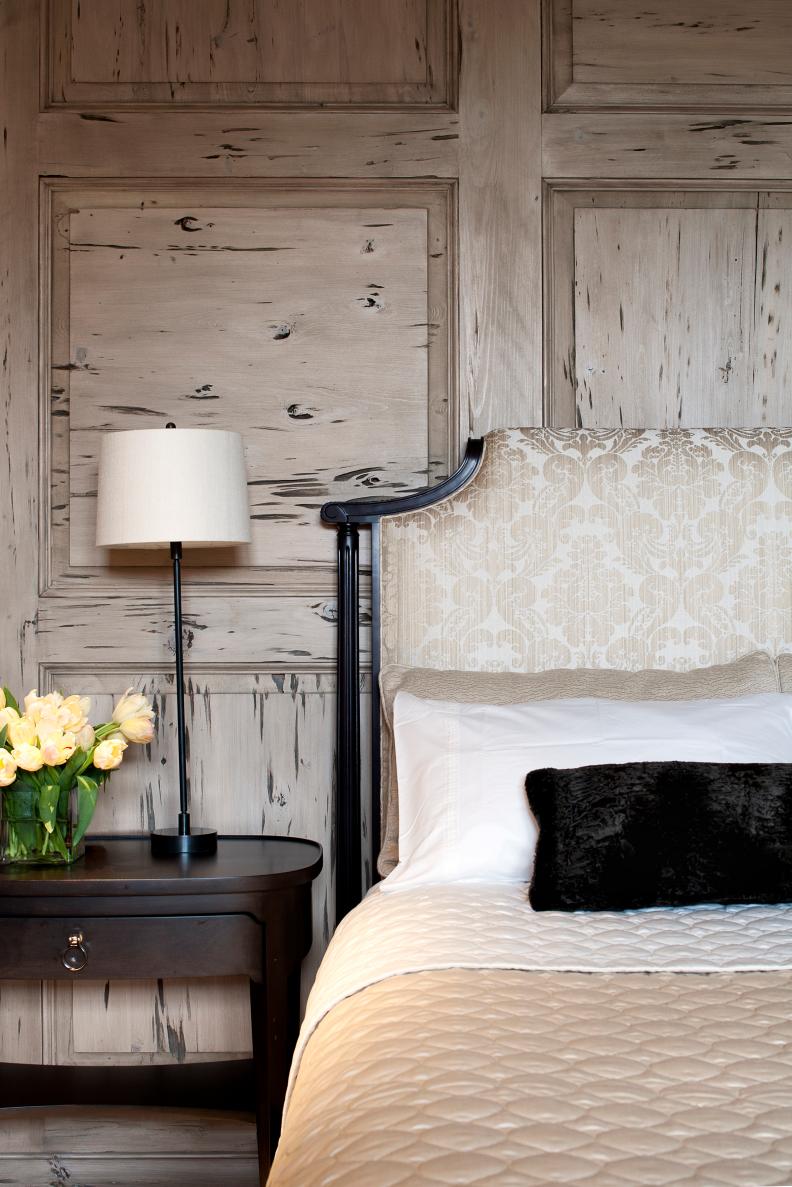 Elegant Master Suite With Neutral Upholstered Headboard