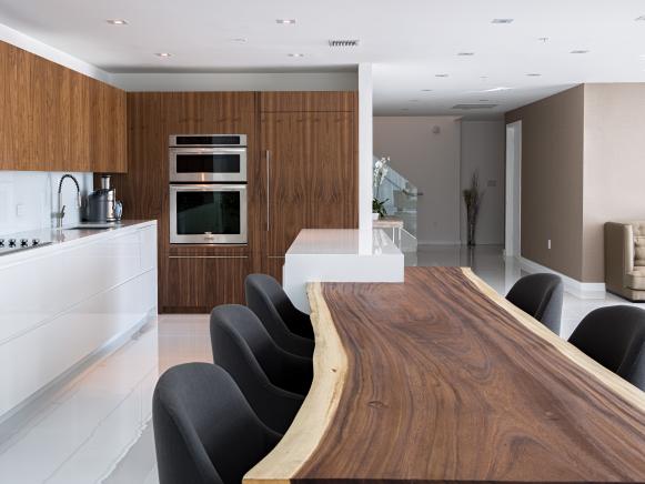 Brown and White Modern Kitchen