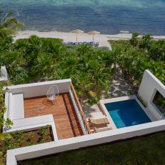 Beachfront Villa With Deck and Pool