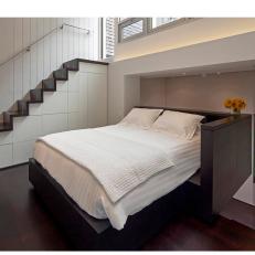 Modern White Loft Bedroom