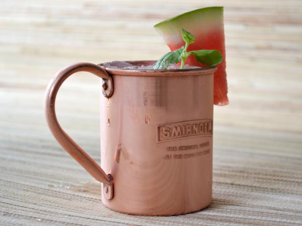 Watermelon Cocktail in Copper Mug