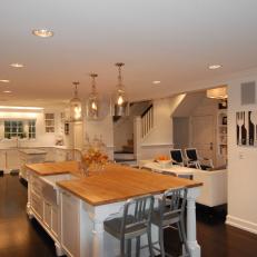 Traditional Kitchen With Dual Islands
