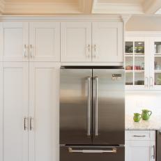 Transitional Kitchen Features Sophisticated Cabinets & Updated Appliances