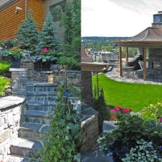 Rustic Outdoor Landscaping With Stone Details