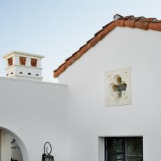 Spanish Revival Roofline With Roof Tiles