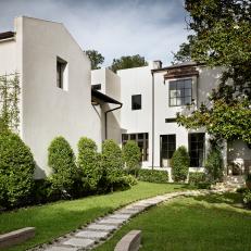 White Stucco House with Modern Look