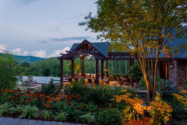 Rustic Garden With Mountain View | HGTV