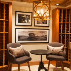 Seating Area in Wine Cellar