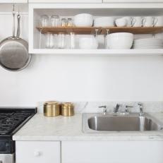 All-White Palette Makes Small Kitchen Feel Fresh
