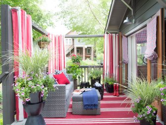 Meant to function as another room, the deck celebrates Asheville’s outdoor lifestyle with the modern Americana theme continued from the master bedroom and plenty of entertaining space.