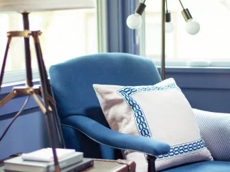 Living room of the HGTV Urban Oasis 2015 located in Asheville, NC.