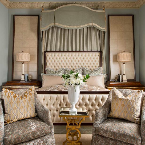 White Victorian Master Bedroom With Canopy Hgtv