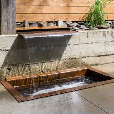 Urban Outdoor Space With Modern Water Feature