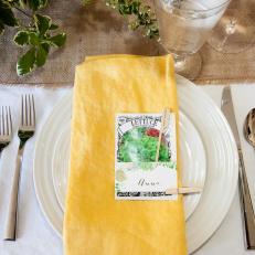 Seed Packet Place Settings