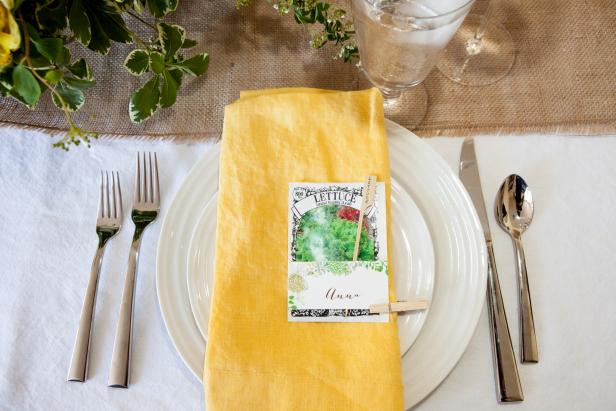 DIY Seed Packet Place Settings