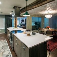 Welcoming, Rustic Kitchen With Open Floor Plan