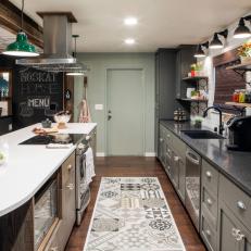 Rustic Kitchen is Open and Functional