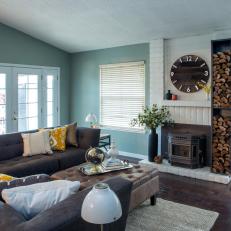 Cozy Transitional Living Room Full of Light