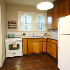Kitchen Makeover With Classic White Appliances 