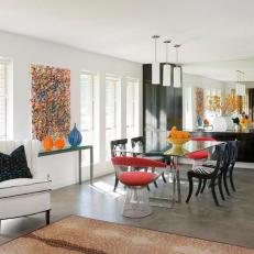 Colorful Contemporary Dining Room
