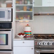Modern Kitchen with Mosaic Backsplash
