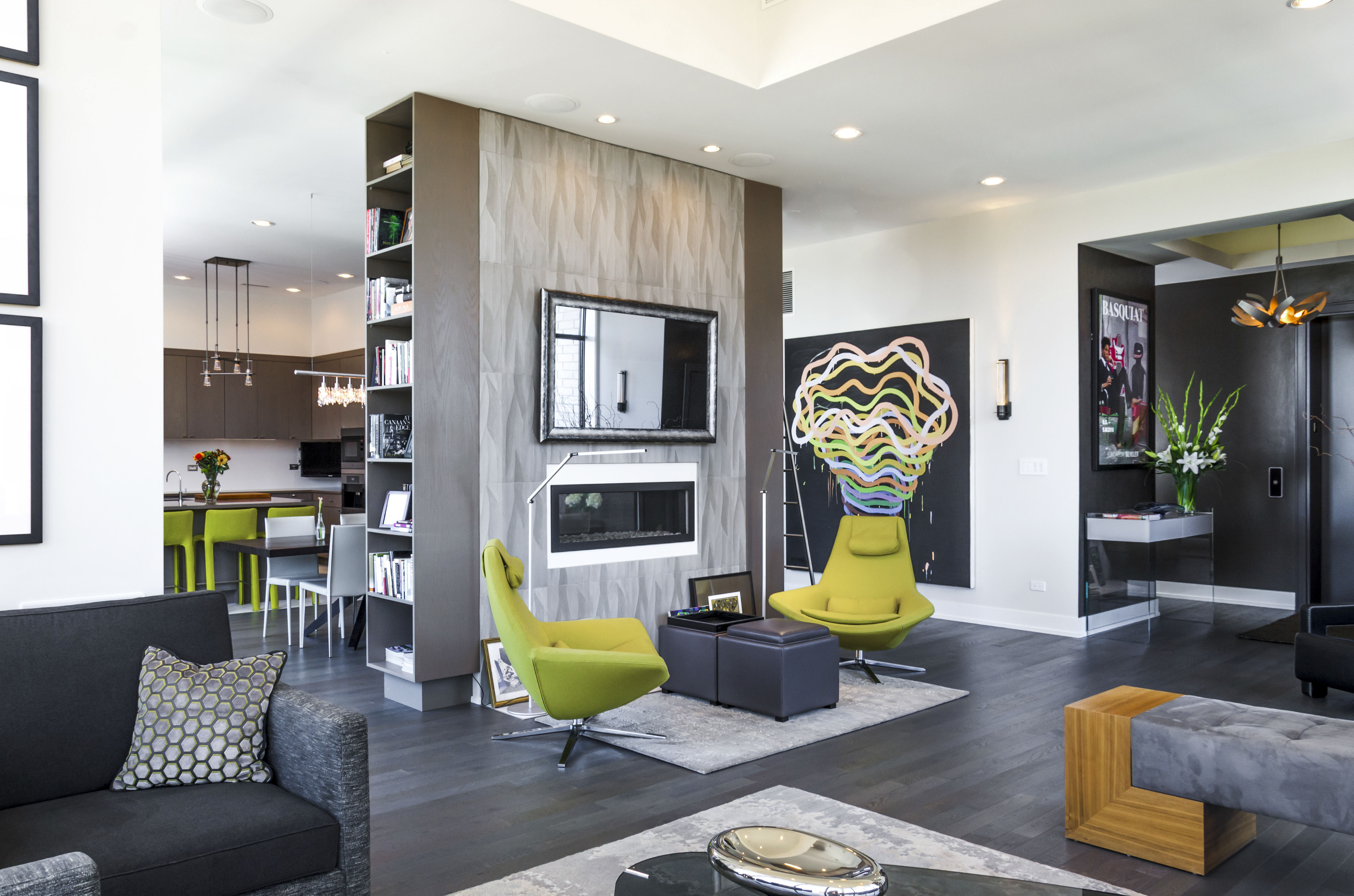 Double sided fireplace between two rooms - holoserchi