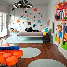 Playful Contemporary Kids Room