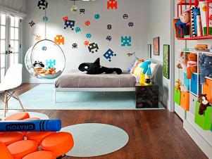 Playful Contemporary Kids Room