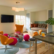 Modern, Contemporary Living Room