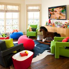 Fun Furniture in Contemporary Playroom