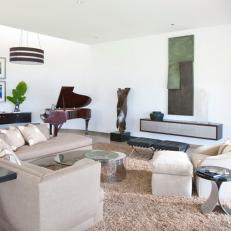 Retro Modern Curved Living Room