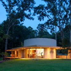 Small Round Contemporary Guest Home
