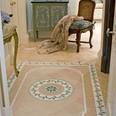 Traditional Master Bathroom with Mosaic Floor