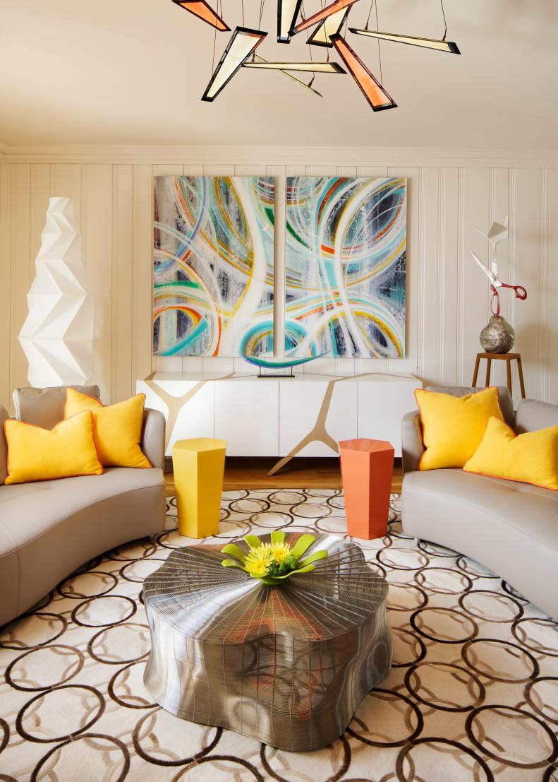 Modern, Artistic Living Room