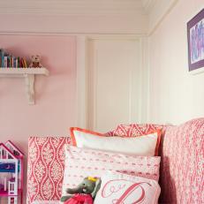 Pink Girl's Bedroom With Daybed